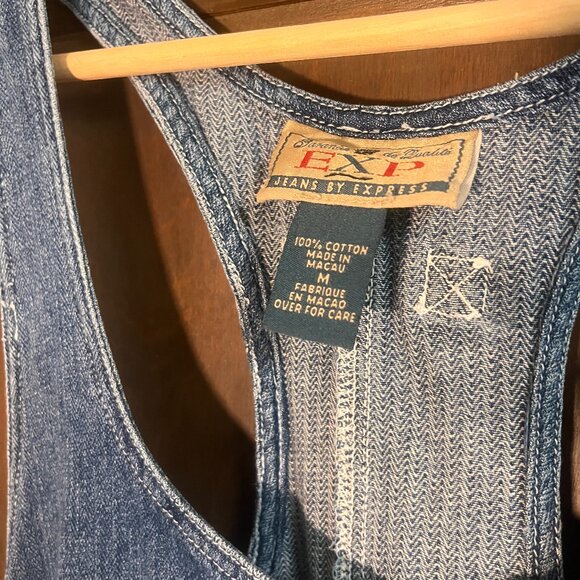 Vintage Denim Express Dress 100% Cotton - Picture 3 of 6